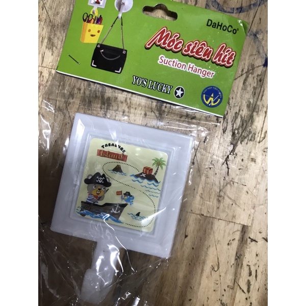 Combo 10 cái móc dán tường hình vuông nhỏ vừa