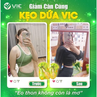 Kẹo dứa giảm cân VIC organic Giảm béo cấp tốc nhanh an toàn
