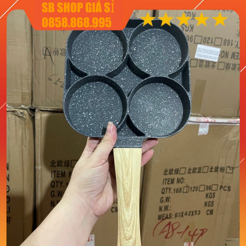 Chảo chia 4 ô, chiên rán đa năng siêu hot ( dùng được cho bếp từ )
