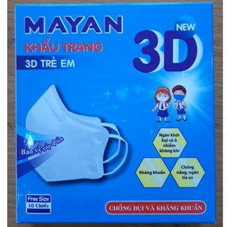 Khẩu trang Mayan 3D Mask Cho Người Lớn Và Trẻ Em (Hộp 10 Cái)