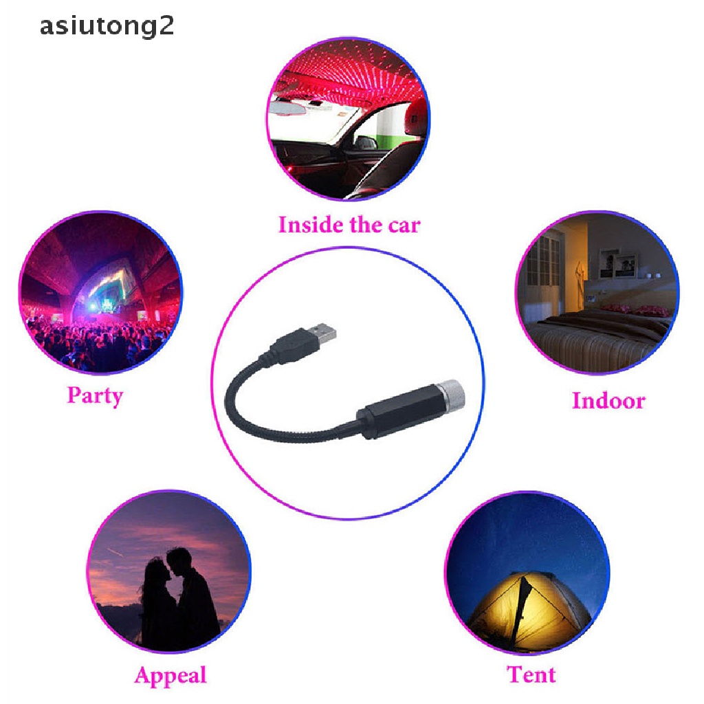 Bộ 2 Đèn LED Chiếu Bầu Trời Sao Lãng Mạn 5V Kết Nối USB