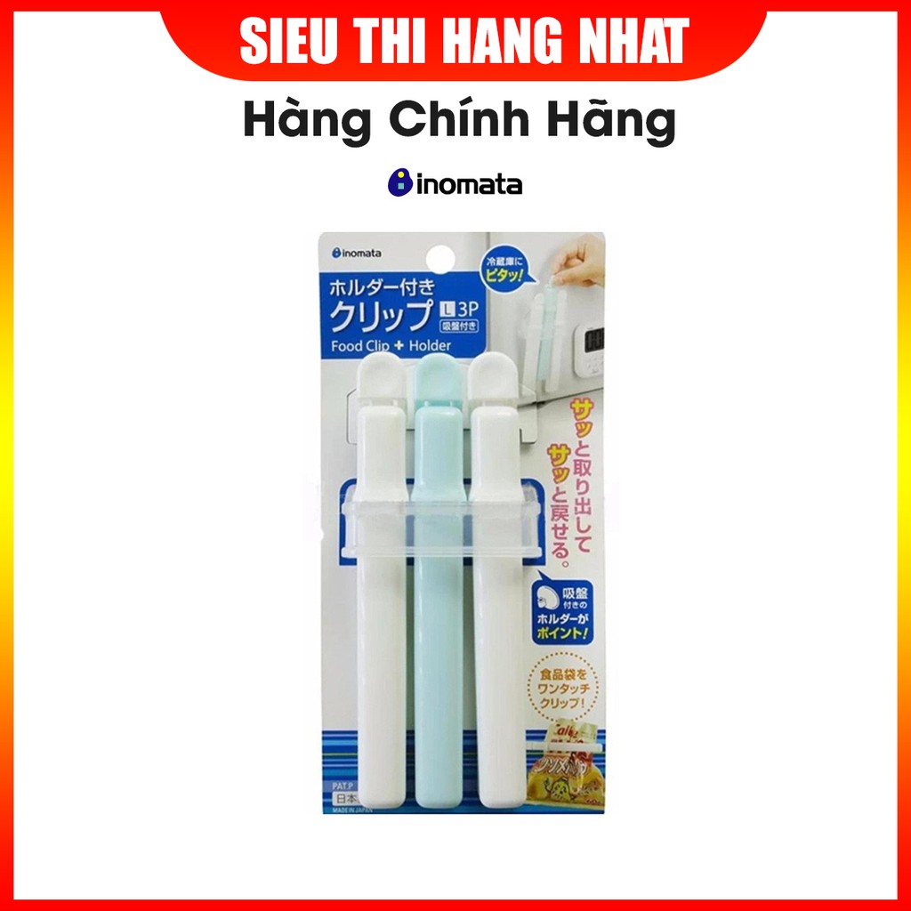 Set 3 kẹp miệng túi cỡ L Hàng Nhật