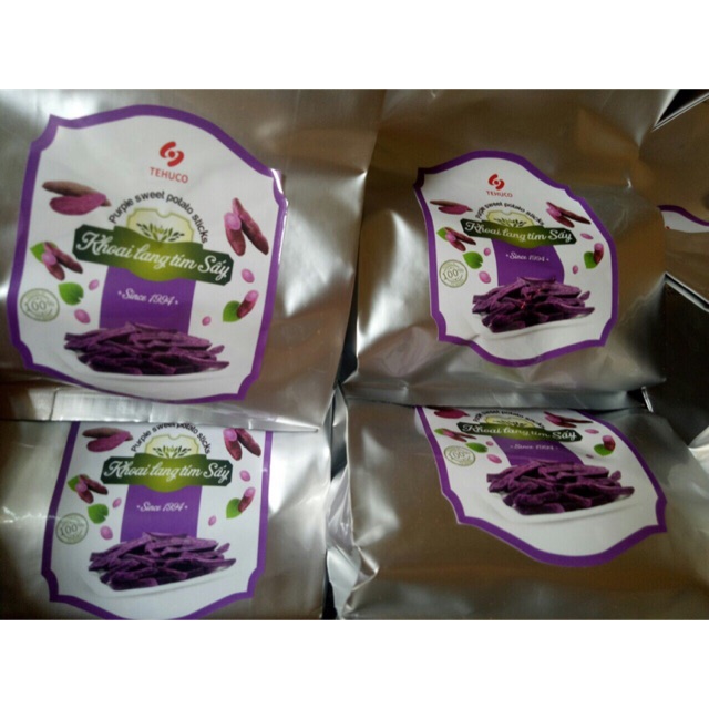 Gói 250g Khoai Tím Sấy Huynh Đệ Tề Hùng date 2024