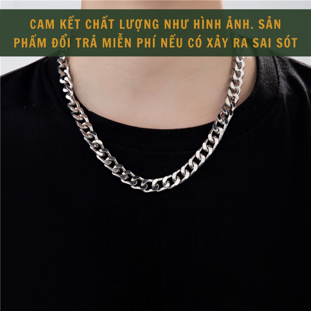 Vòng Cổ Unisex Nam Nữ Dạng Chuỗi Trơn Phụ Kiện Thời Trang Loki Acessories Phong Cách Basic Chất Liệu Titan- Chuỗi Trơn