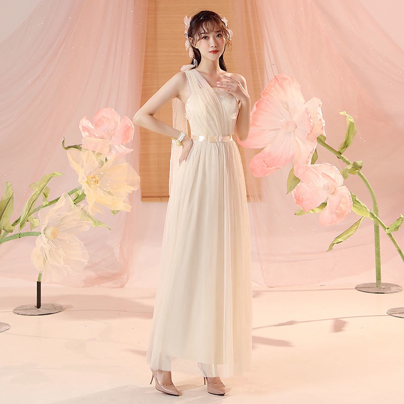 Đầm Phụ Dâu Dáng Dài Thiết Kế Mới Xinh Xắn Thời Trang Dành Cho Nữ