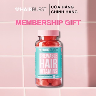 [MEMBERSHIP GIFT] Kẹo dẻo vitamin chăm sóc, kích thích mọc tóc HAIRBURST chewable hair vitamins 60 gram/1 lọ