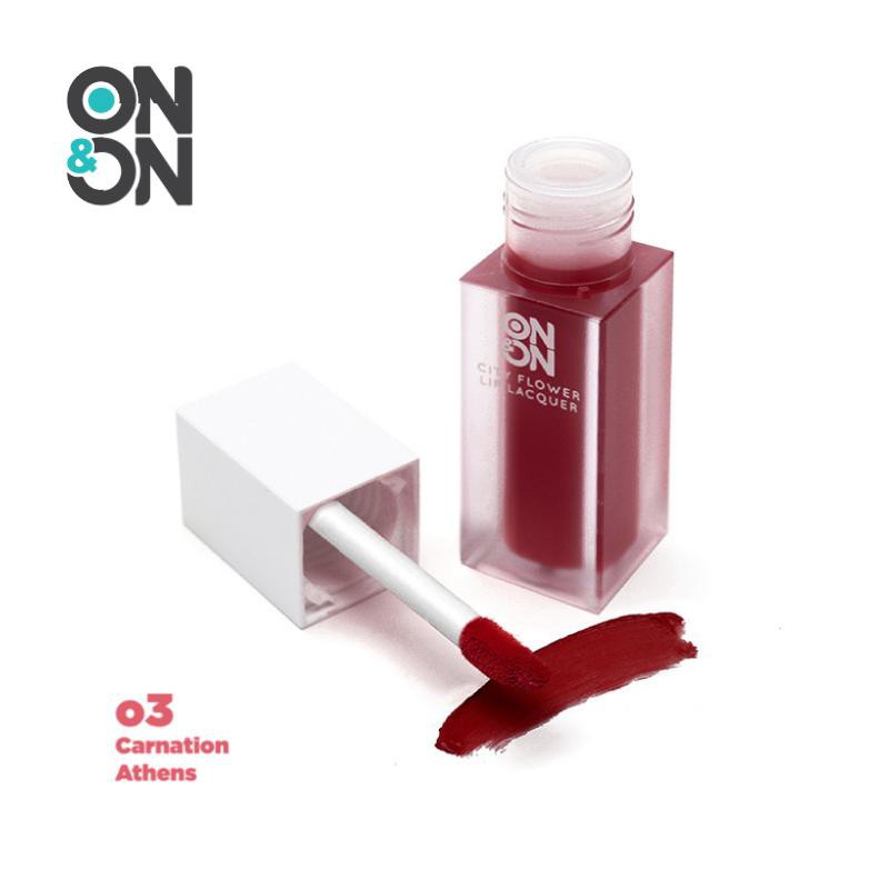 [ Có Kèm Deal Sốc ] Son Kem & Má Hồng Dạng Tint City Flower Lip LacQuer On&On Cao Cấp Tích Hợp Tiện Lợi | BigBuy360 - bigbuy360.vn