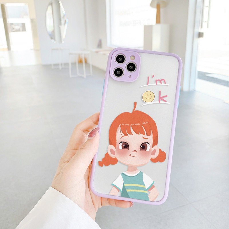 Ốp lưng iphone Okey Couple nhám viền nổi cong 5/5s/6/6plus/6s/6splus/7/7plus/8/8plus/x/xr/xs/11/12/pro/max/plus/promax | BigBuy360 - bigbuy360.vn