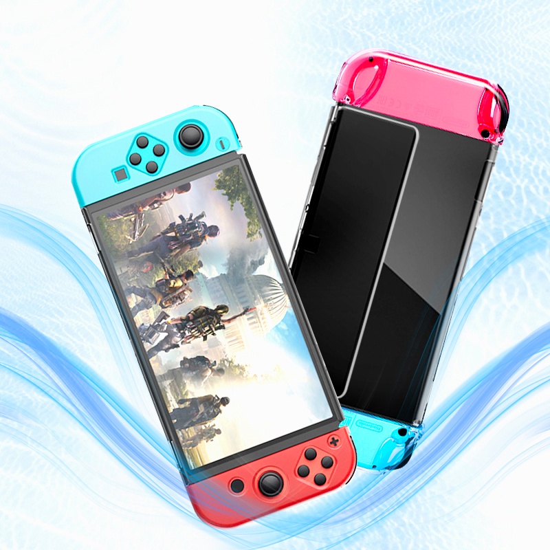 Case trong suốt cho Nintendo Switch Oled, Ốp nhựa TPU trong suốt cho Switch Oled