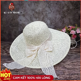 mũ cói đi biển❤️freeship❤️vành rộng phối nơ siêu tinh tế làm toát lên vẻ đẹp👒 trẻ trung👒 và 👒kiêu sa 👒của các nàng