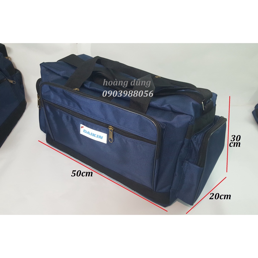 Túi đồ nghề kỹ thuật cơ điện lạnh ngang hộp size lớn khóa đồng loại tốt cao cấp