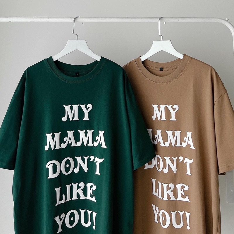 Áo thun form rộng tay lỡ chữ in nổi MamaLikeYou unisex