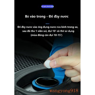 Viên sủi nước rửa kính ô tô