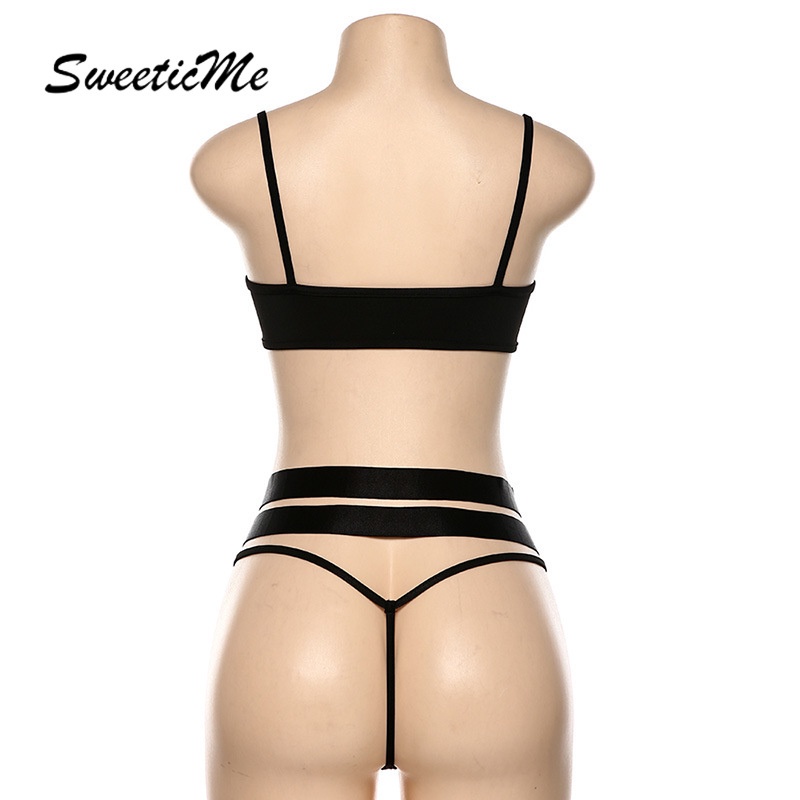 Bộ Bikini Hai Dây Lưng Cao Kiểu Dáng Mới Mẻ Quyến Rũ Cho Nữ