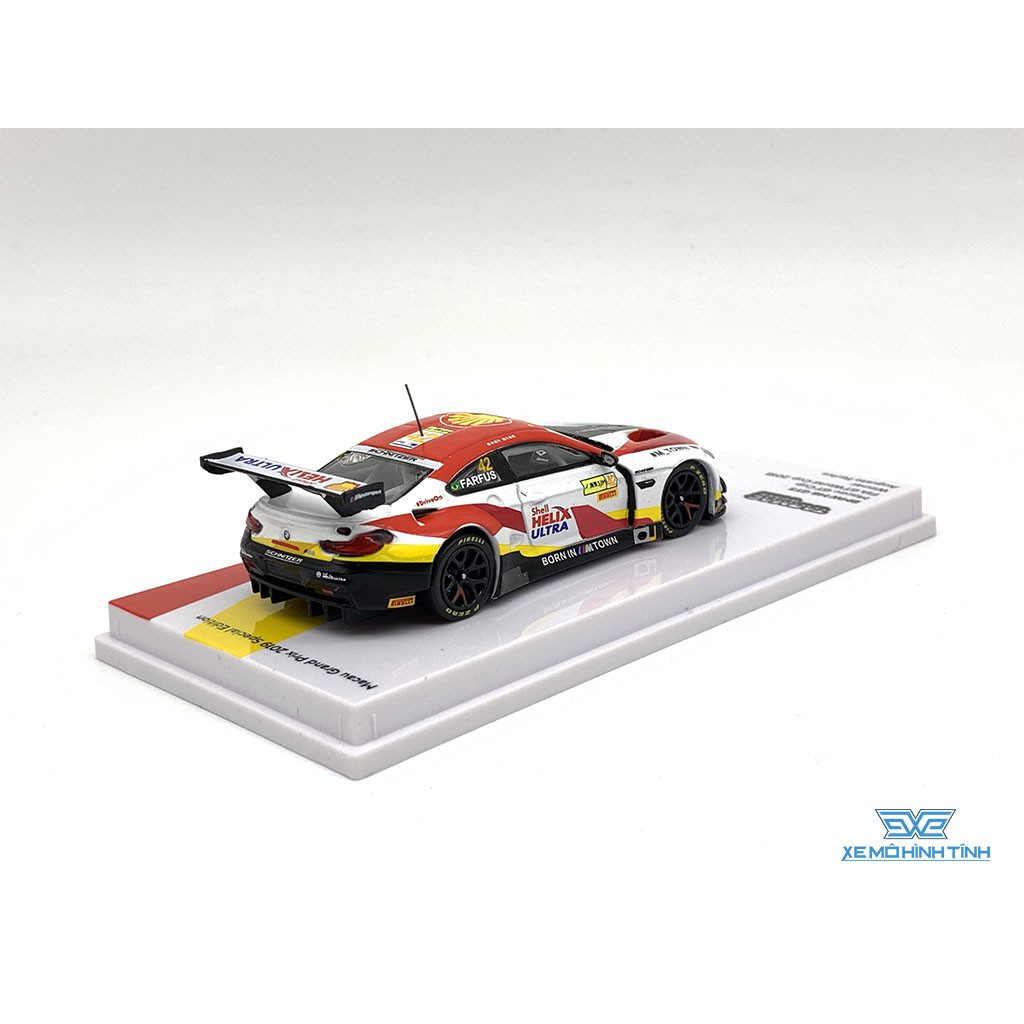 Xe Mô Hình BMW M6 GT3 Macau GT Cup FIA GT World Cup 2018 Winner Augusto Farfus 1:64 Tarmac Works ( Trắng )