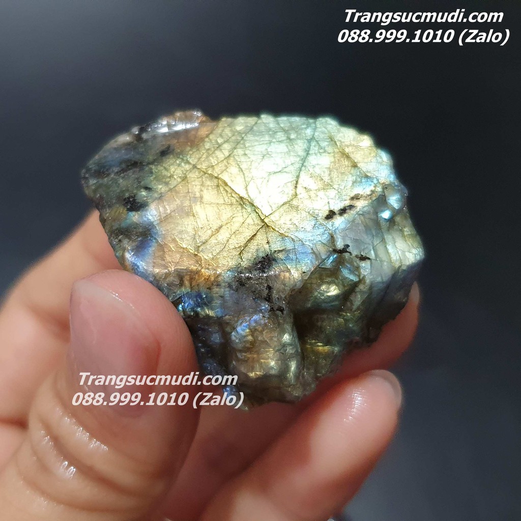 ĐÁ THÔ TỰ NHIÊN - ĐÁ XÀ CỪ LABRADORITE HÀNG ĐẸP