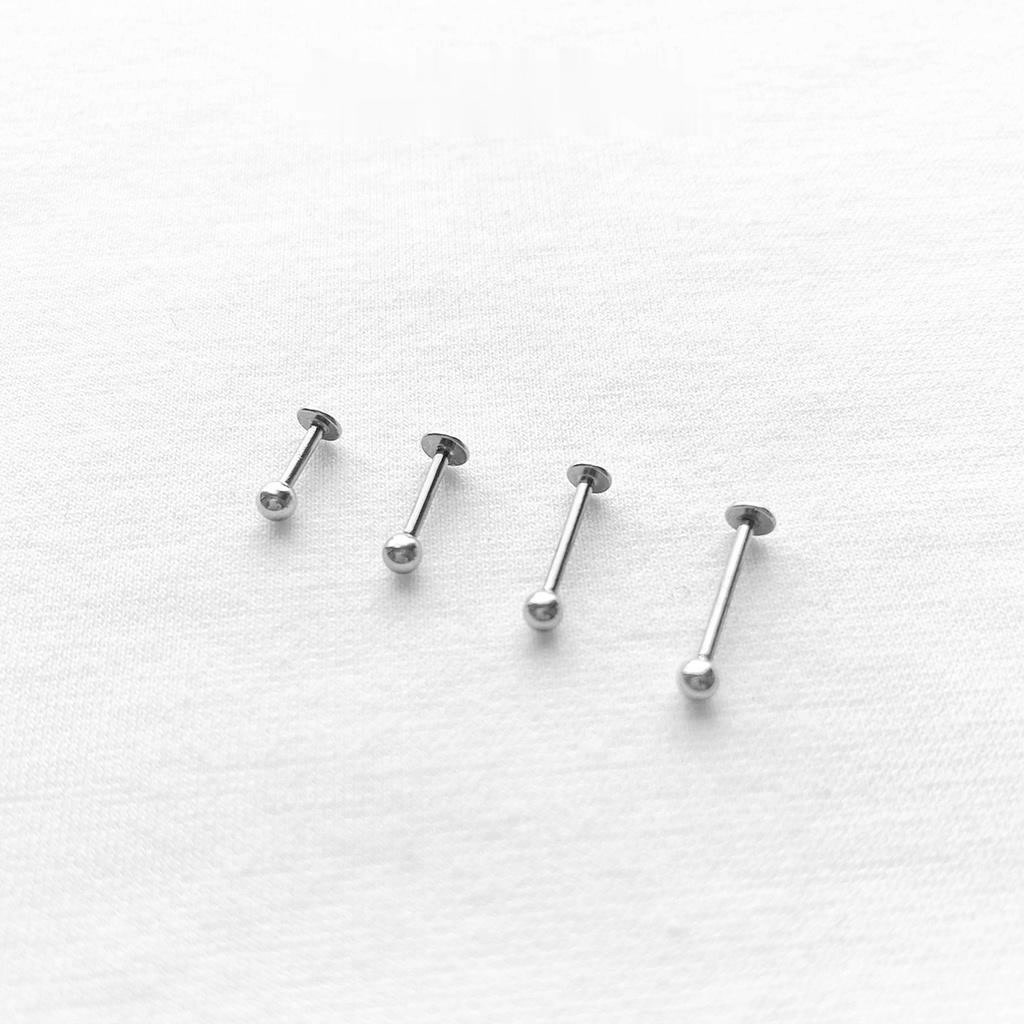Khuyên tai Bi chân dẹp nhập khẩu - Vị trí FW Helix, Tragus, Môi - K2MO01 69Store