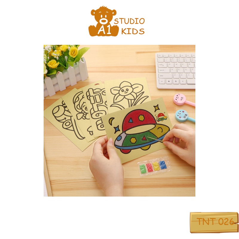 Tranh Cát Tô Màu Giá Cực Rẻ Bé Học Tập Sáng Tạo - Đồ Chơi Cho Bé