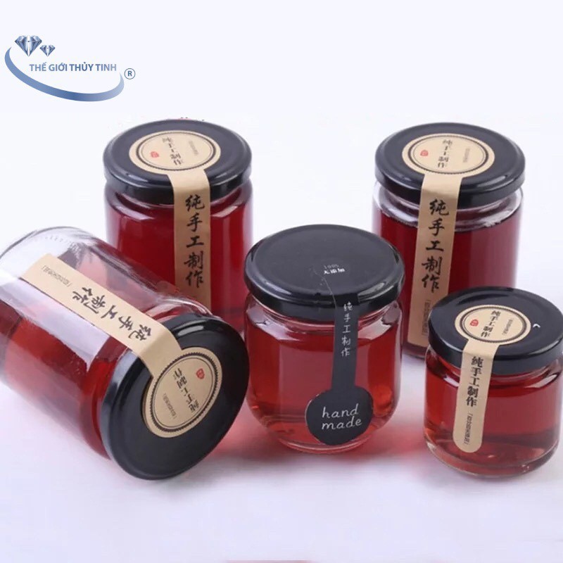 Combo 10 Hủ Thủy Tinh Đựng Gia Vị Nắp Tròn 100ML