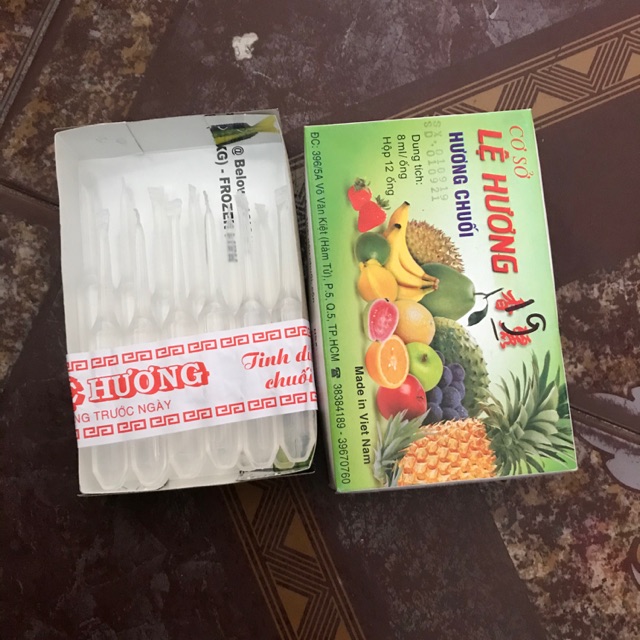 Hộp dầu chuối 12 óng Lệ Hương