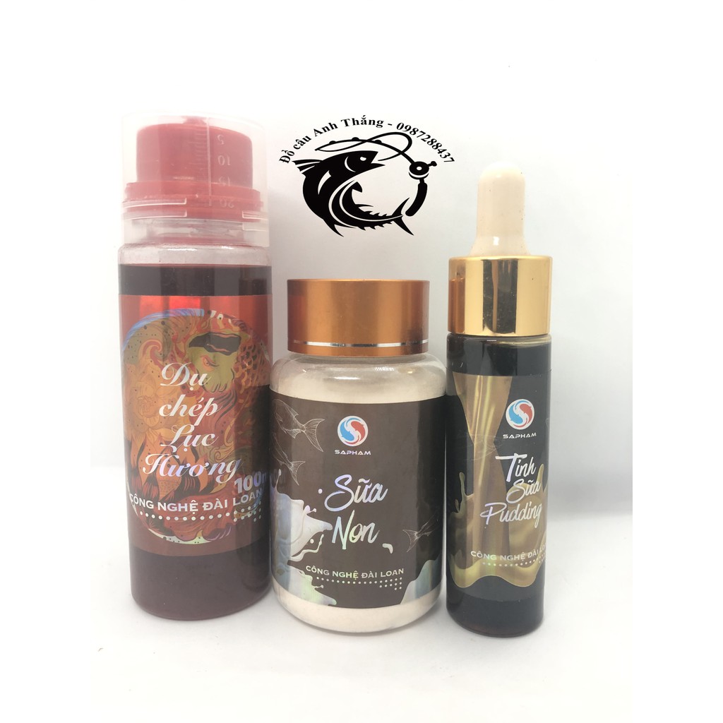 Bộ tinh mùi câu cá Sa Phạm: dụ chép lục hương, tinh sữa Pudding và sữa non