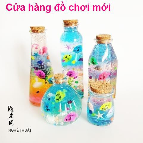 Chai chứa bùn pha lê Em bé Đại dương Bầu trời đầy sao Quả bóng sinh học Hấp thụ hạt nước Ngâm Bộ phù thủy lớn Bán