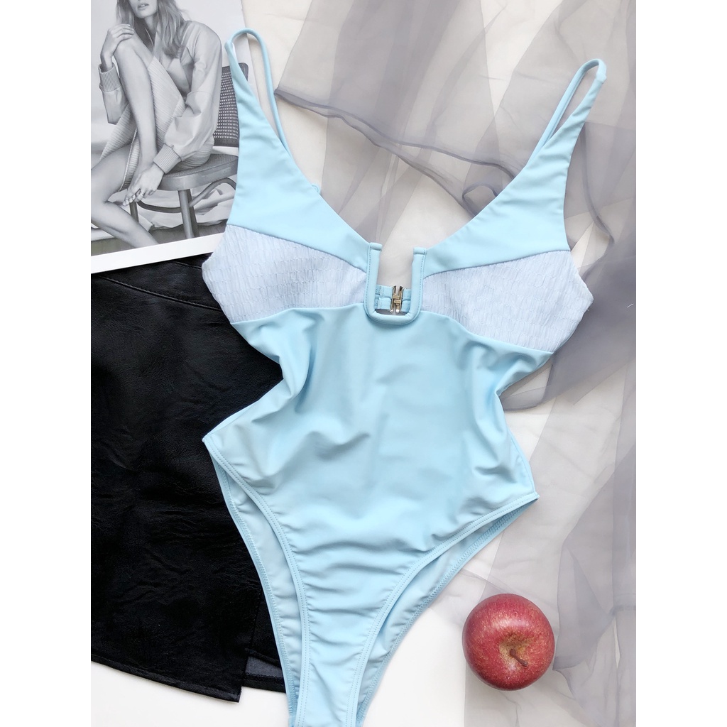 Bikini Một Mảnh Cổ Chữ U Màu Sắc Ngọt Ngào Cho Nữ | BigBuy360 - bigbuy360.vn