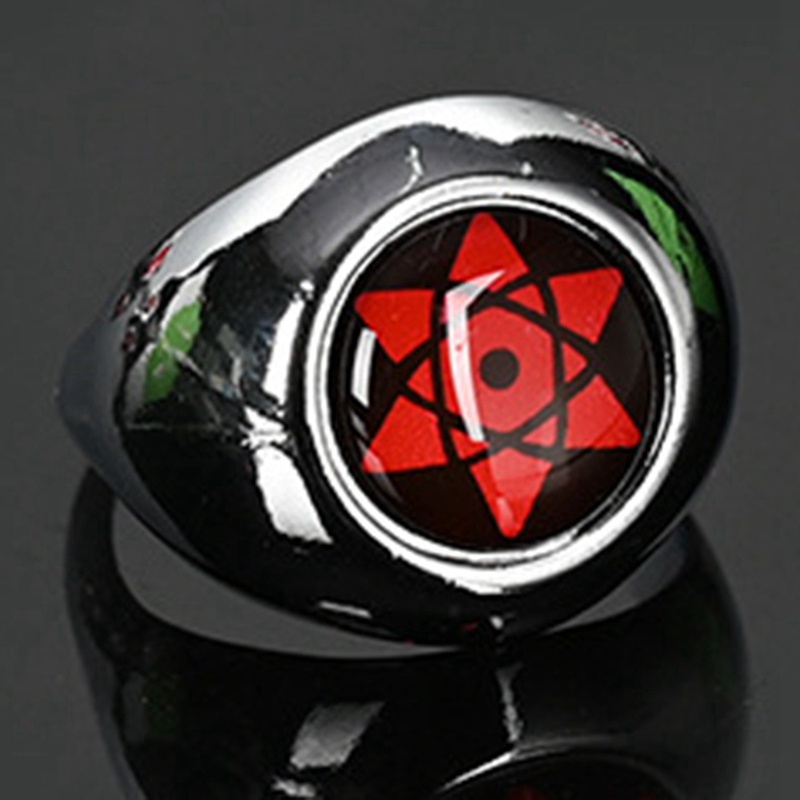 Nhẫn mặt kính vạn hoa hóa trang nhân vật Uchiha Itachi Trong Naruto độc lạ