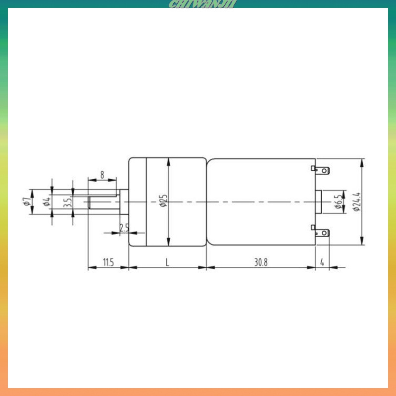 Động cơ giảm tốc dc 12v 1360rpm cho xe ô tô thông minh