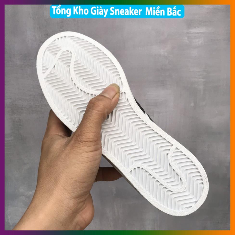 Giày thể thao, giày sneaker trắng das superstar mũi sò tem vàng hàng 11 cao cấp đủ size nam nữ