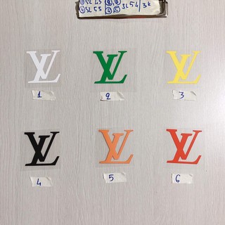 sticker hình ủi nhiệt logo Lv