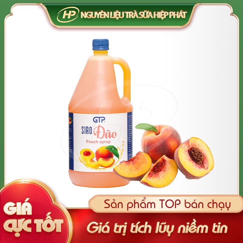 Syrup Đào GTP - 1,9 Lít  - 8938502544246 - Nguyên liệu pha chế trà sữa HIỆP PHÁT