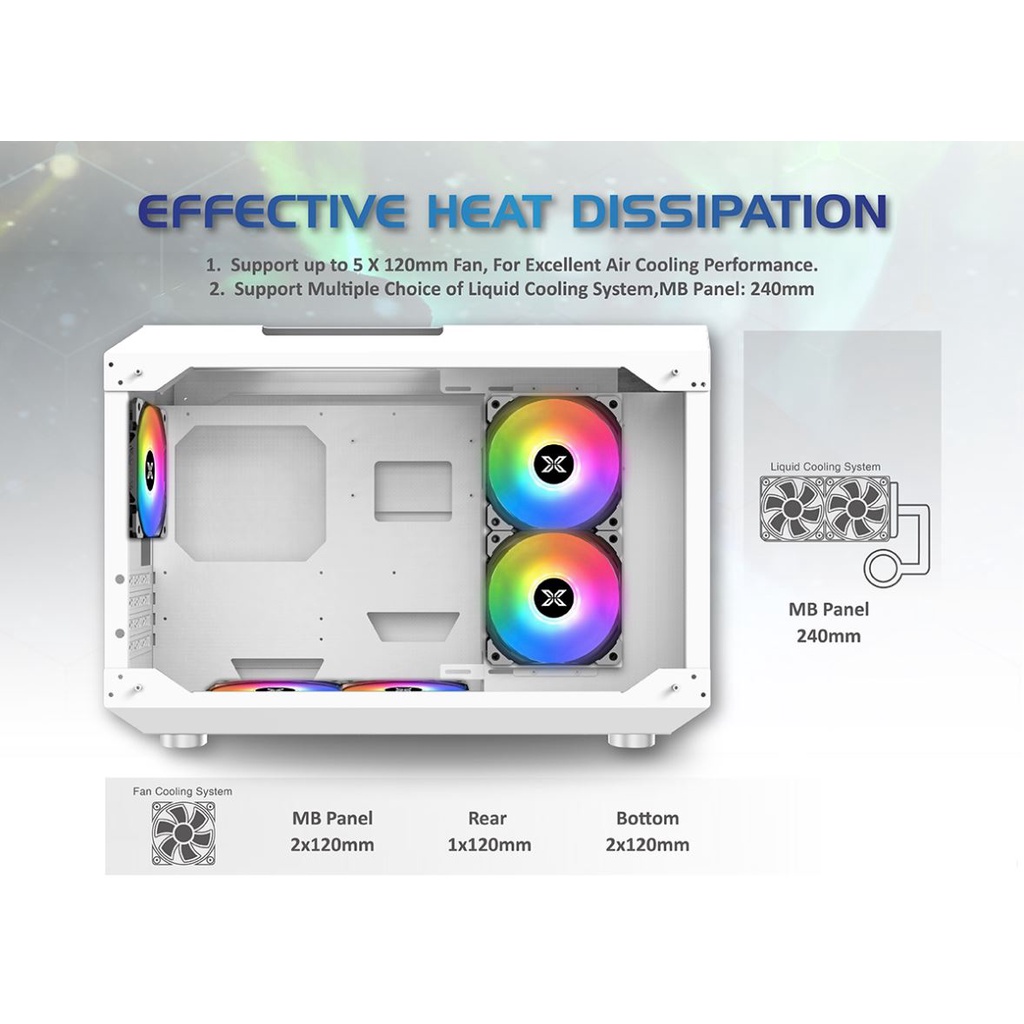 Vỏ Case XIGMATEK X3 GD  - PREMIUM GAMING M-ATX - New chính hãng Mai Hoàng - BH 12 Tháng