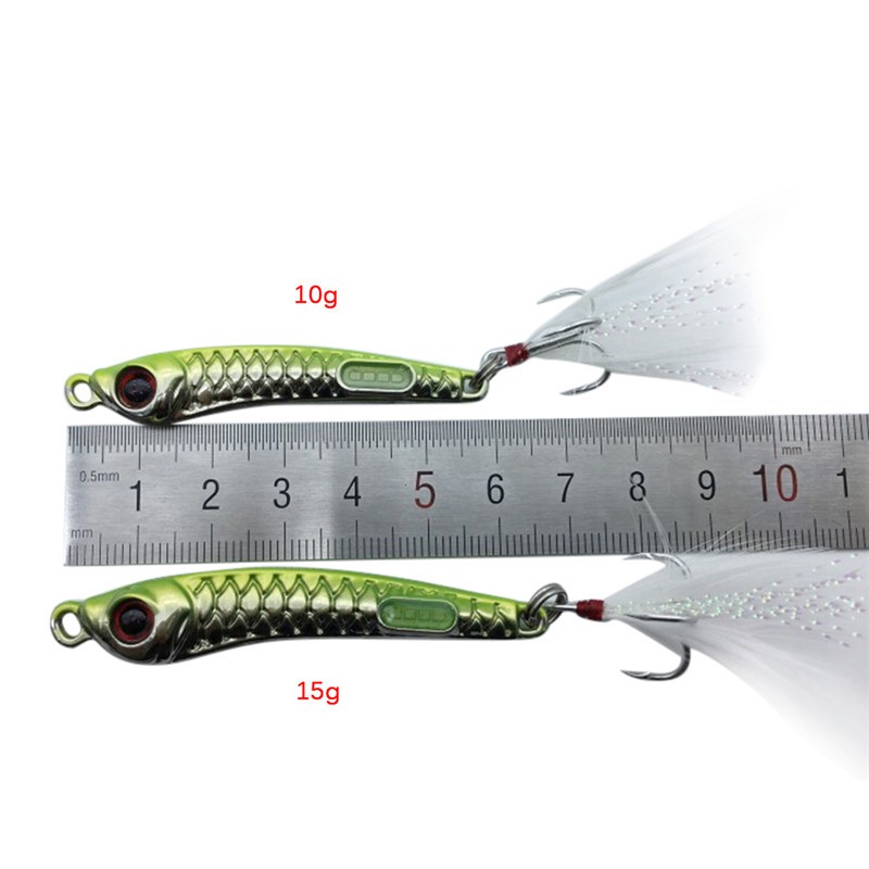 Mồi câu cá giả 10g/ 15g nhiều màu sắc tùy chọn hiệu quả mới