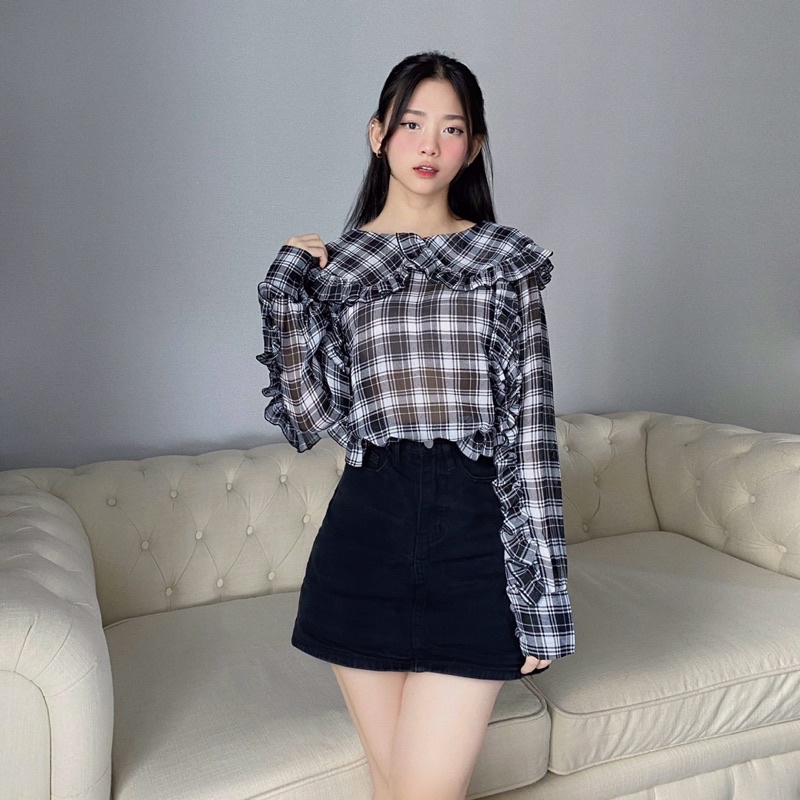 Ruffles Peter Pan Collar Blouse