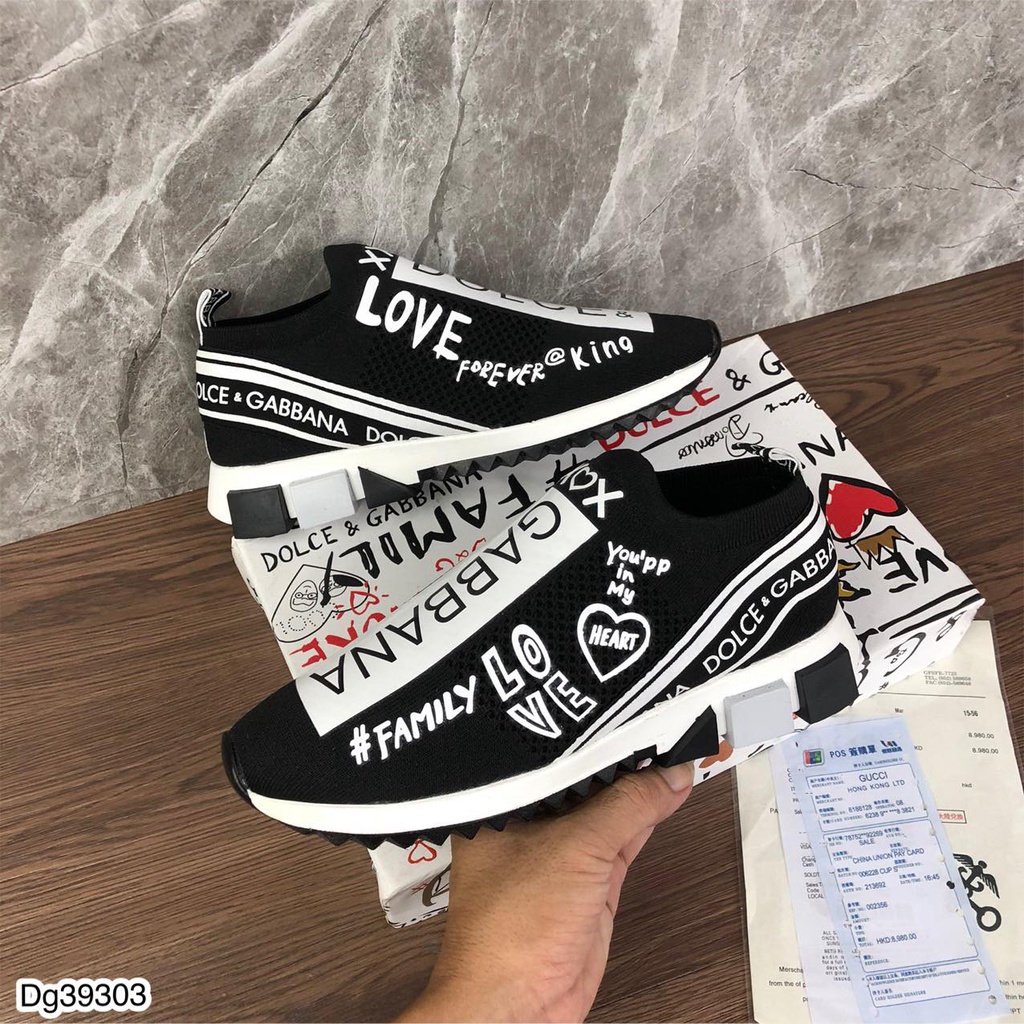 Giày Lười Dolce Gabbana cao cấp cho nam và nữ - Giầy Slipon - Giày Nam nữ siêu xịn Kèm Box