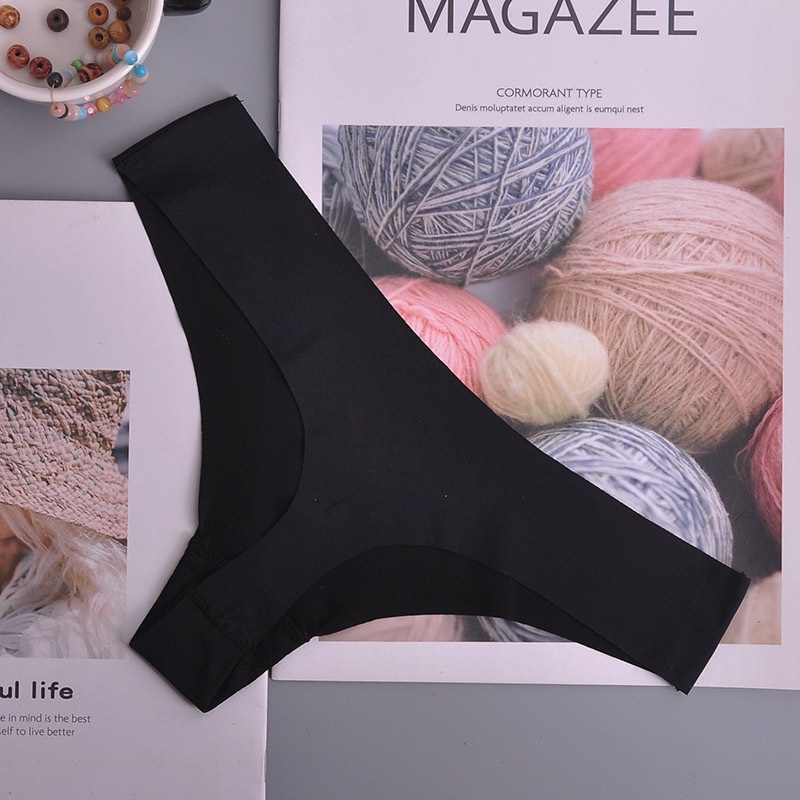 Quần lót lụa cotton không đường may quyến rũ phong cách Âu Mỹ cho nữ