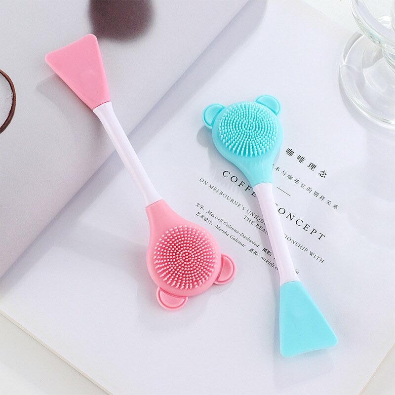 (Bán Buôn Sỉ) Cọ rửa mặt silicon 2 đầu đa năng  tiện dụng