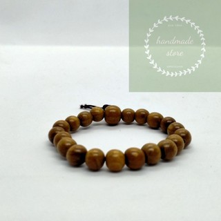 Vòng hạt gỗ bách xanh 10 ly toả hương thu hút tài lộc