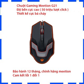 Chuột Gaming Meetion MT940 - Độ bền cực cao - Màu đen - Đèn led cực đẹp - Bảo hành 12 tháng - Cam kết lỗi 1 đổi 1