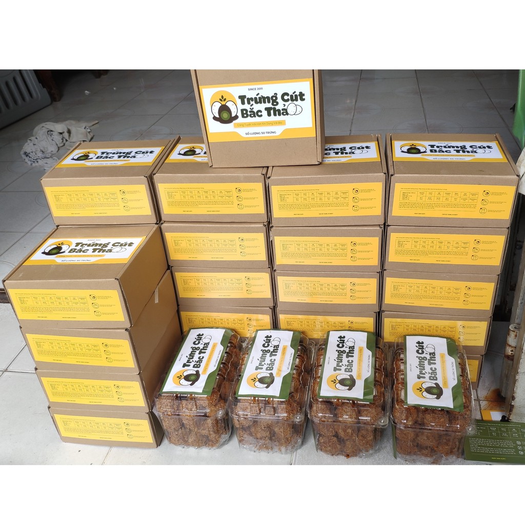 Trứng cút bắc thảo sạch vỏ trấu TonyFarm hộp 50 trứng hộp vuông độc quyền | BigBuy360 - bigbuy360.vn