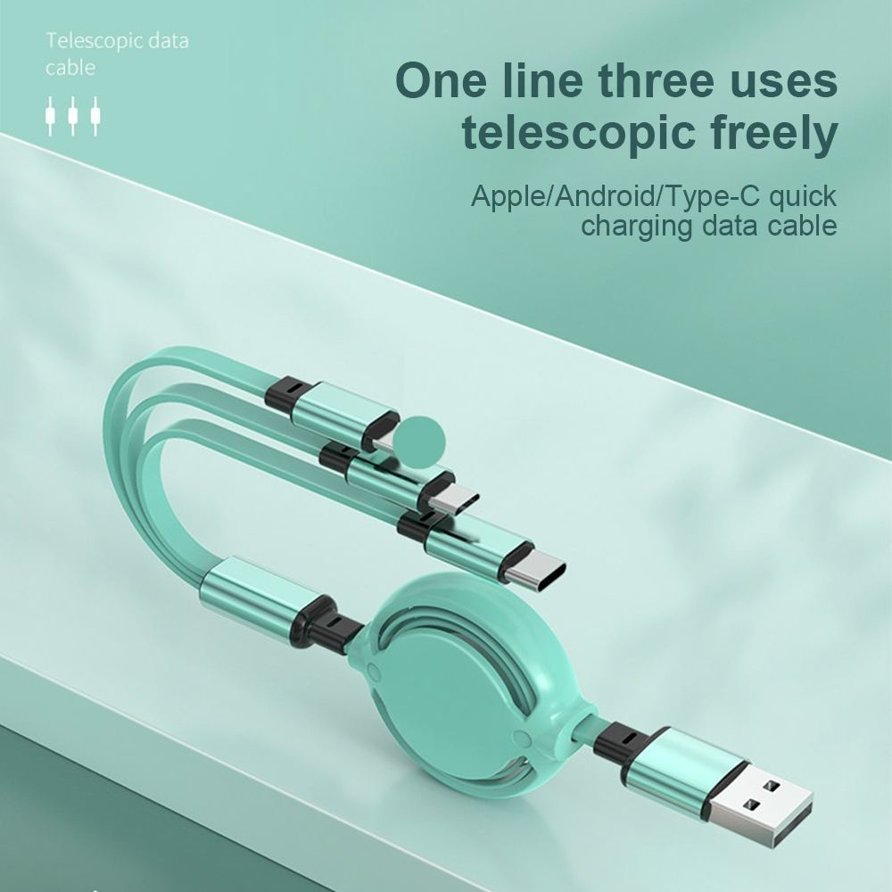 Cáp Sạc Nhanh Mini 3 Trong 1 Cho Điện Thoại Android Type C
