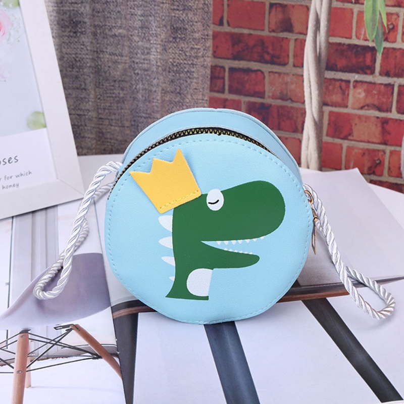 Túi Đeo Chéo Da PU Hình Khủng Long Đáng Yêu Cho Bé