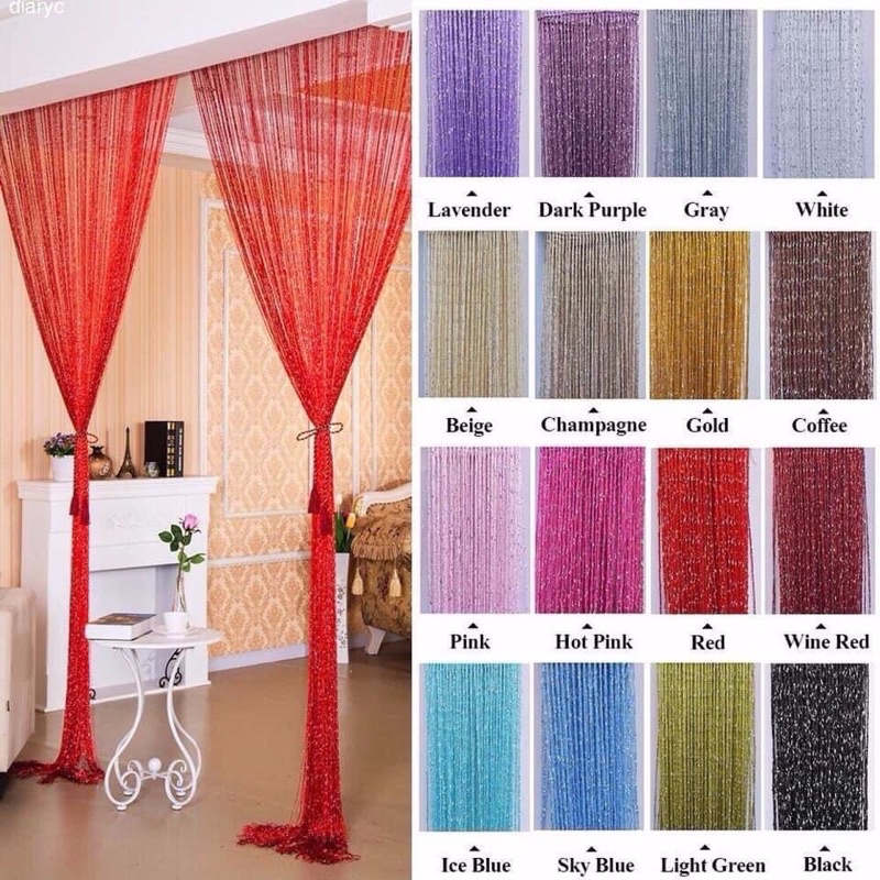 Rèm kim tuyến trang trí spa - hội nghị - tiệc cưới