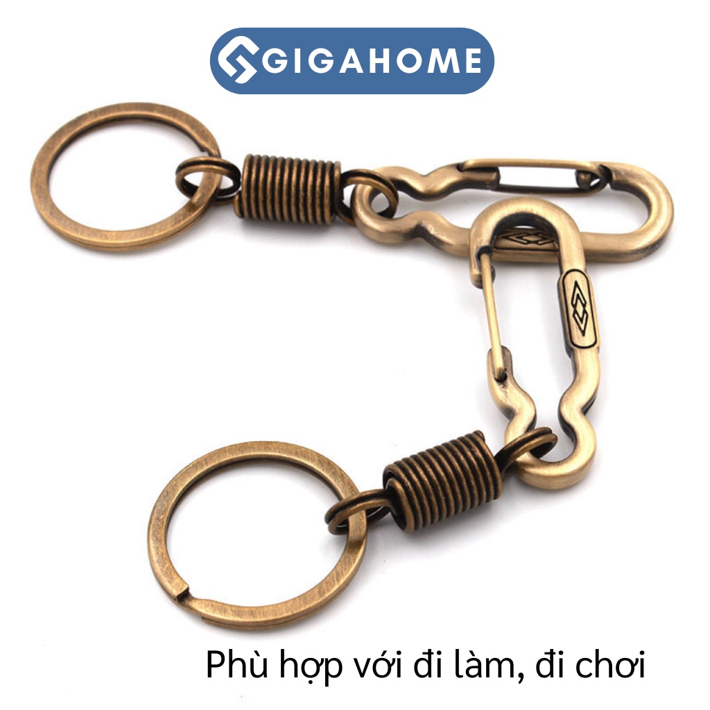 Móc Khóa Nhôm Đa Năng Đi Phượt, Độ Bền Tốt 10.5x2.2cm GIGAHOME 9010