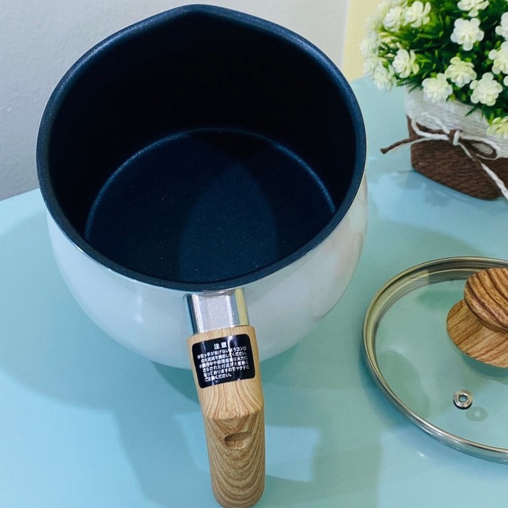 Nồi chiên ngập dầu Nhật Bản có vòi rót, nồi chiên dầu mini 15cm