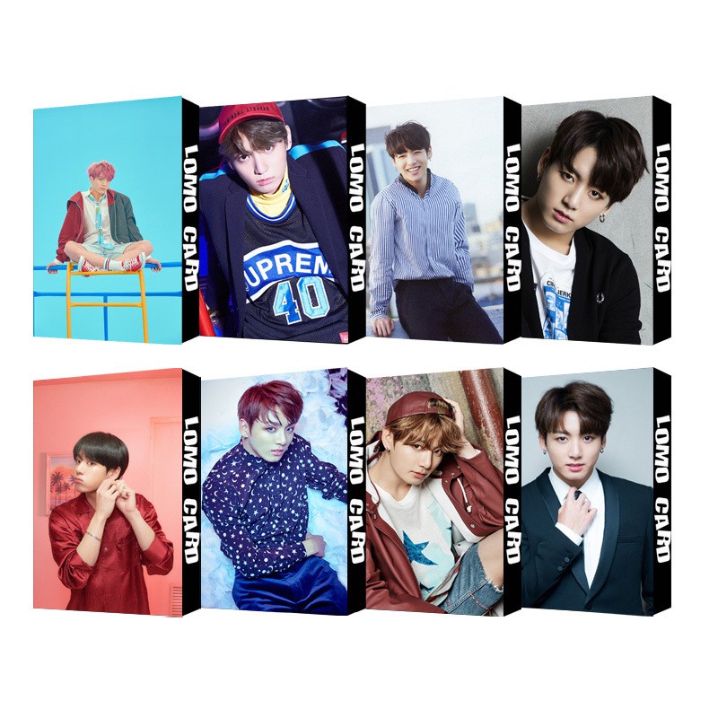 Lomo card bts lomo jungkook bộ ảnh hộp 30 ảnh thẻ hình quà tặng xinh xắn, dễ thương