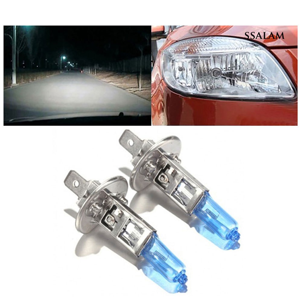 2 Bóng Đèn Halogen Xenon 12v H1 6000k Siêu Sáng Cho Xe Hơi