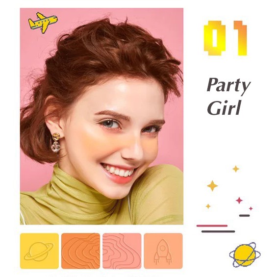 Phấn má hồng Colour Grid 4 ô xinh xắn Colour Grid thiên hà (Có sẵn - Giao nhanh) | BigBuy360 - bigbuy360.vn