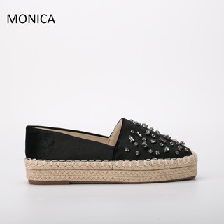 Giày đế cói đính đá M3002X03 MONICA